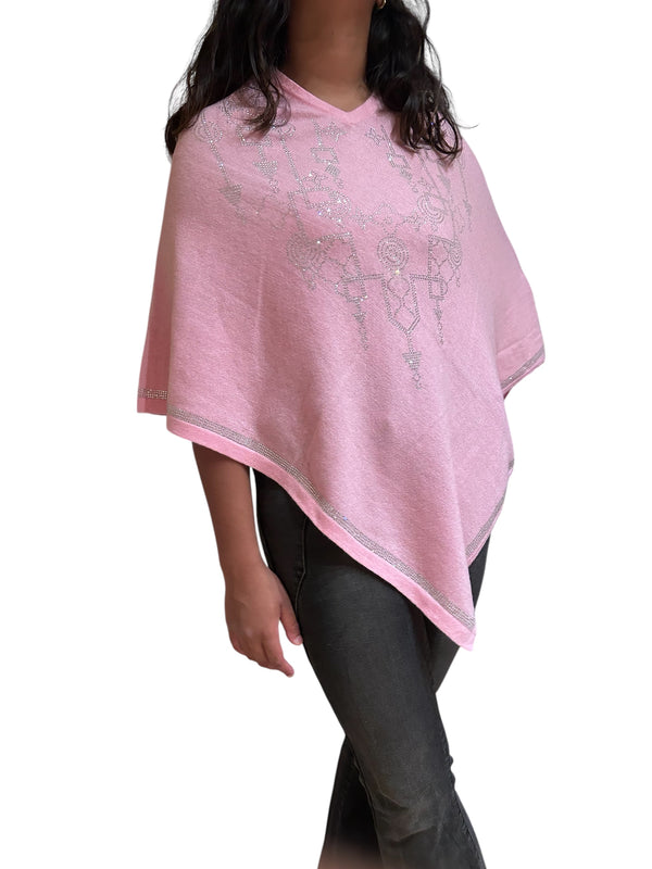 Swarovski knitted Poncho