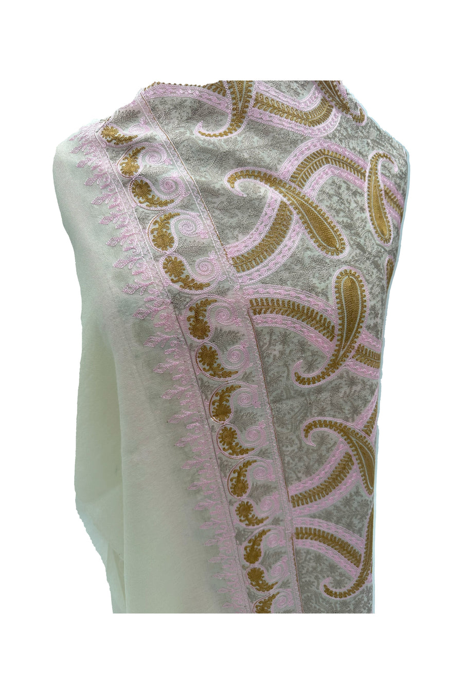 Ari work cashmere shawl