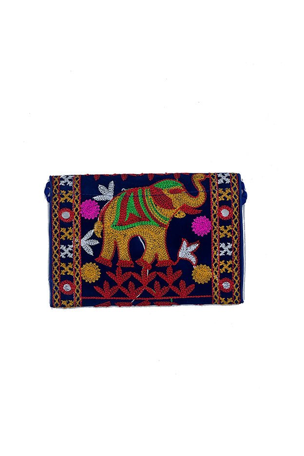 Small clutch bags with shoulder loops